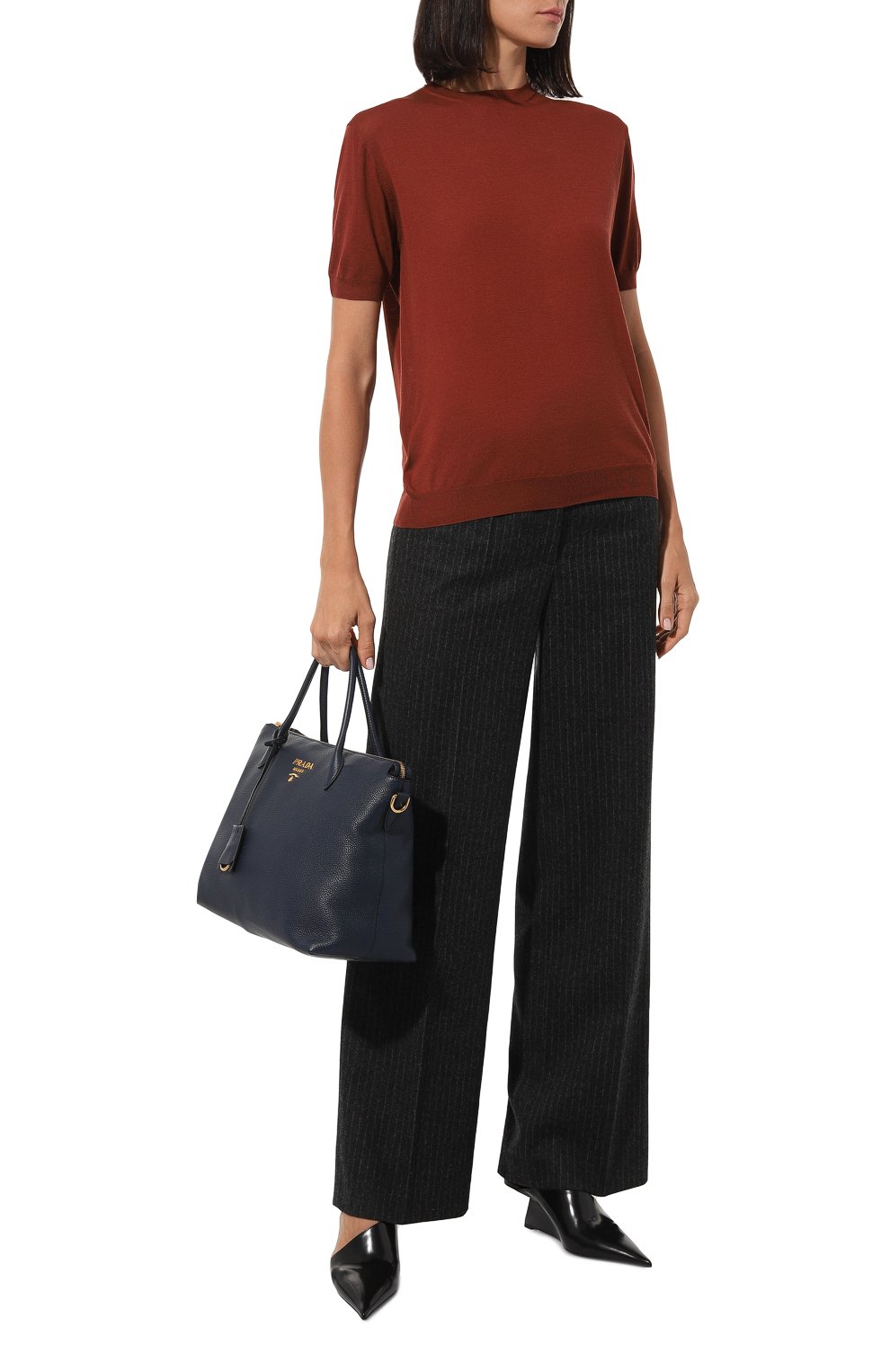 Шерстяной пуловер PRADA, арт. P24V22-J2N-F0033-162, фото 2