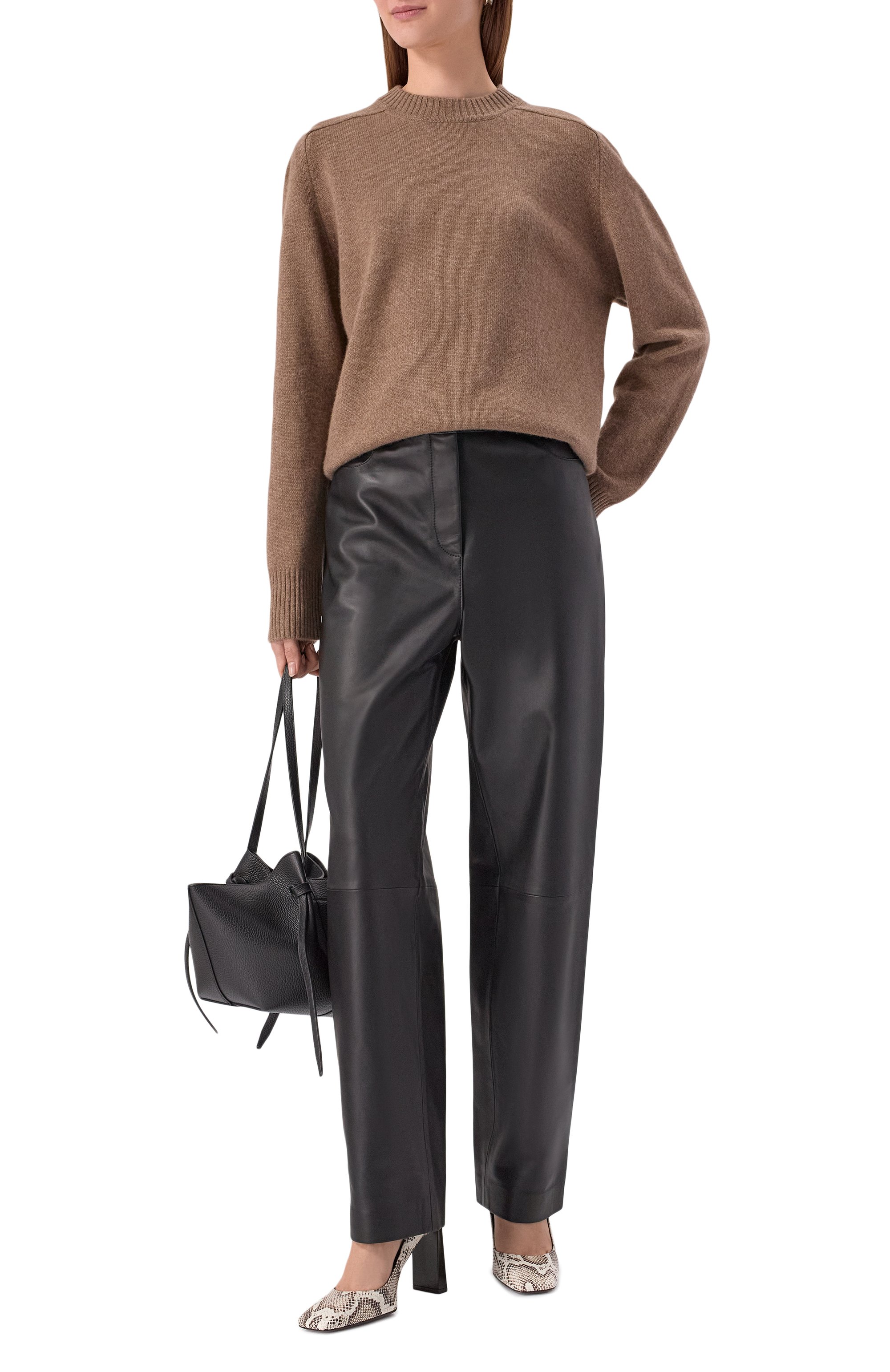 Кашемировый свитер LOULOU DE SAISON бежевого цвета по цене 51350 руб., арт. BALTRA LDS, фото 2 Кашемировый свитер LOULOU DE SAISON, арт. BALTRA LDS, фото 2