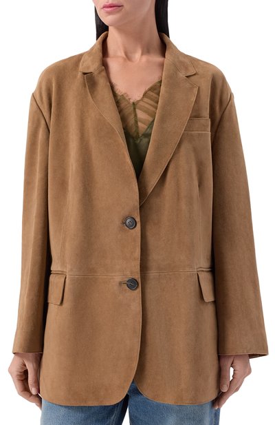 Замшевый жакет WEEKEND MAX MARA, арт. R0LANDA, фото 3