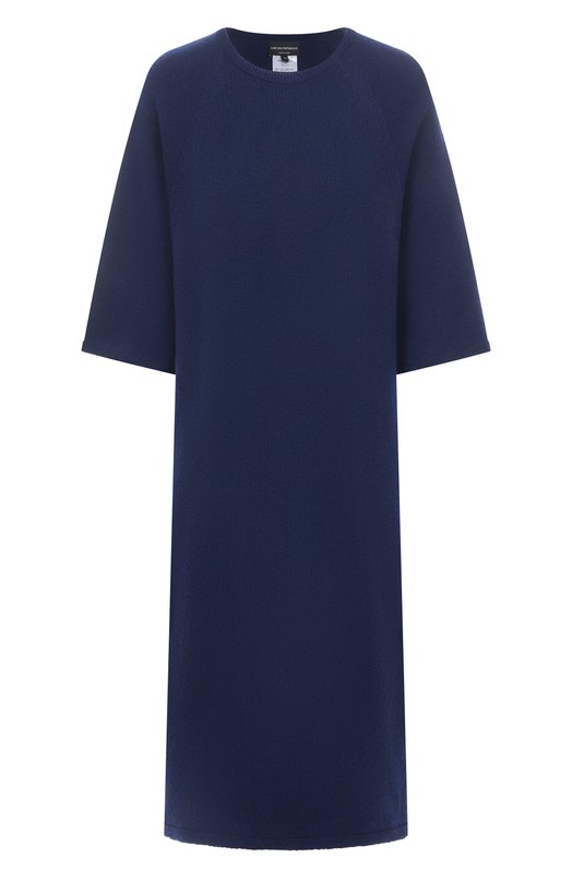 Платье из шерсти и кашемира Emporio Armani EW003196/AF20114/UB115 Синий EW003196/AF20114/UB115