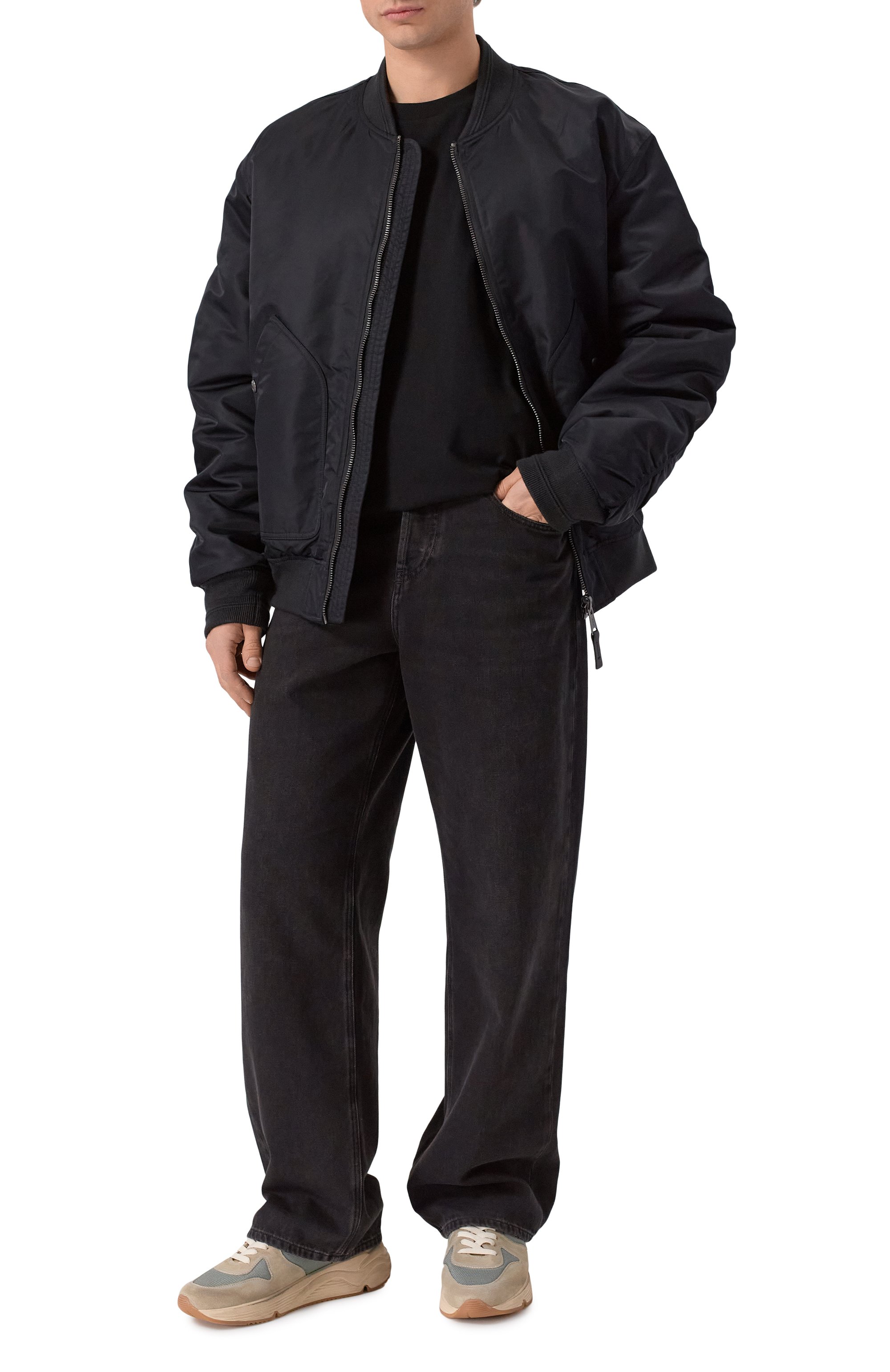 Комбинированные кроссовки running sole GOLDEN GOOSE DELUXE BRAND, арт. GMF00126.F006338, фото 2