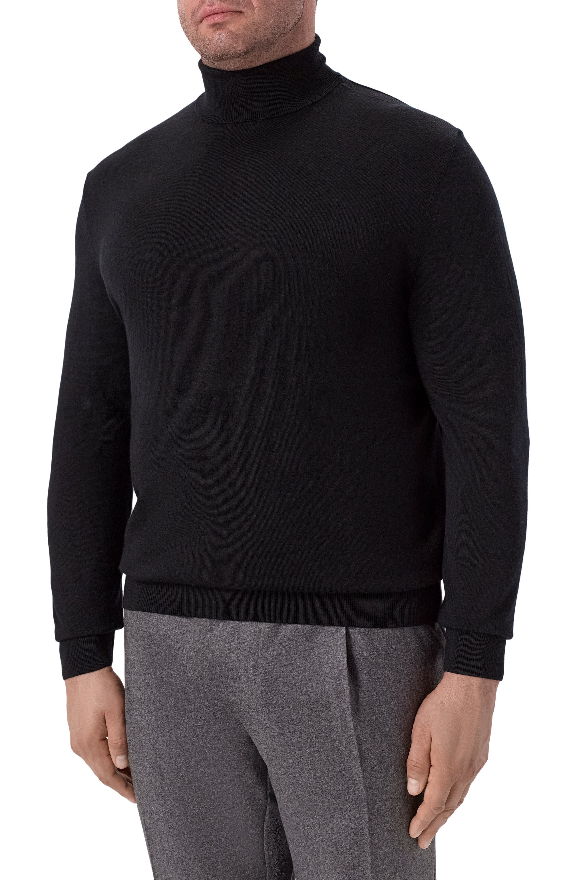 Шерстяная водолазка VAN LAACK черного цвета по цене 29950 руб., арт. VL-SAINI-F/S00176/3XL-6XL, фото 3 Шерстяная водолазка VAN LAACK, арт. VL-SAINI-F/S00176/3XL-6XL, фото 3