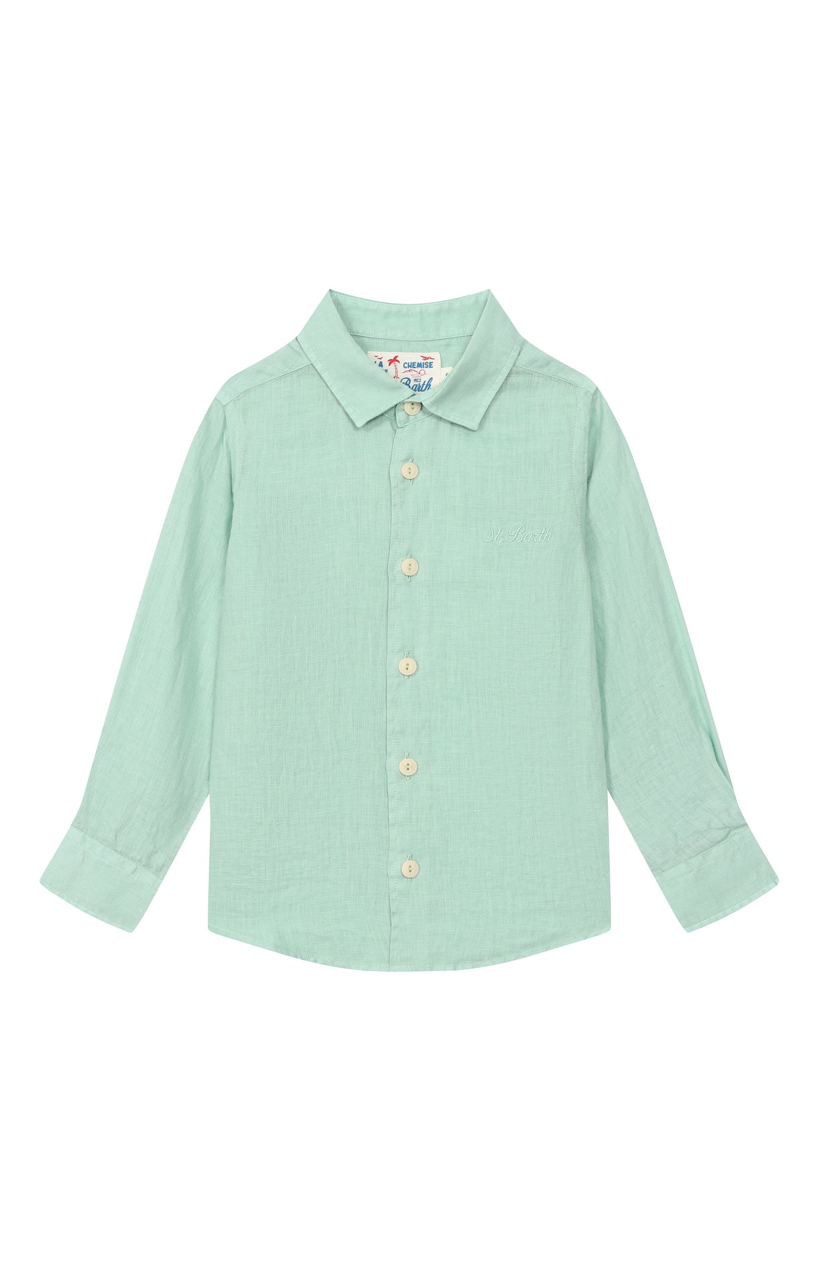 Льняная рубашка MC2 SAINT BARTH, арт. AGN0001-00265L/AGNES, фото 1