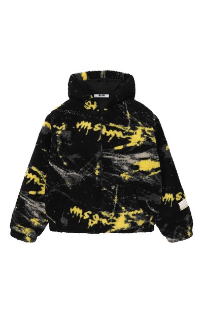 Мужская куртка из экомеха MSGM KIDS, арт. F6MSJBZH249