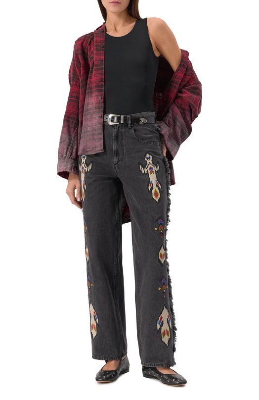 Джинсы Isabel Marant Etoile PA0504FA/C1H02E Серый  PA0504FA/C1H02E Фото 2