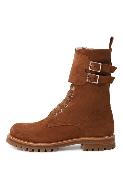 Замшевые ботинки KITON, арт. D56810N0102506, фото 4