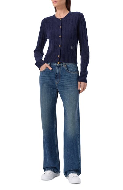 Кардиган из шерсти и кашемира SPORTY AND RICH, арт. CA00365302BL106, фото 2