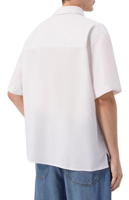 Рубашка изо льна и вискозы HINNOMINATE HMABM01556 Белый  HMABM01556 Фото 4