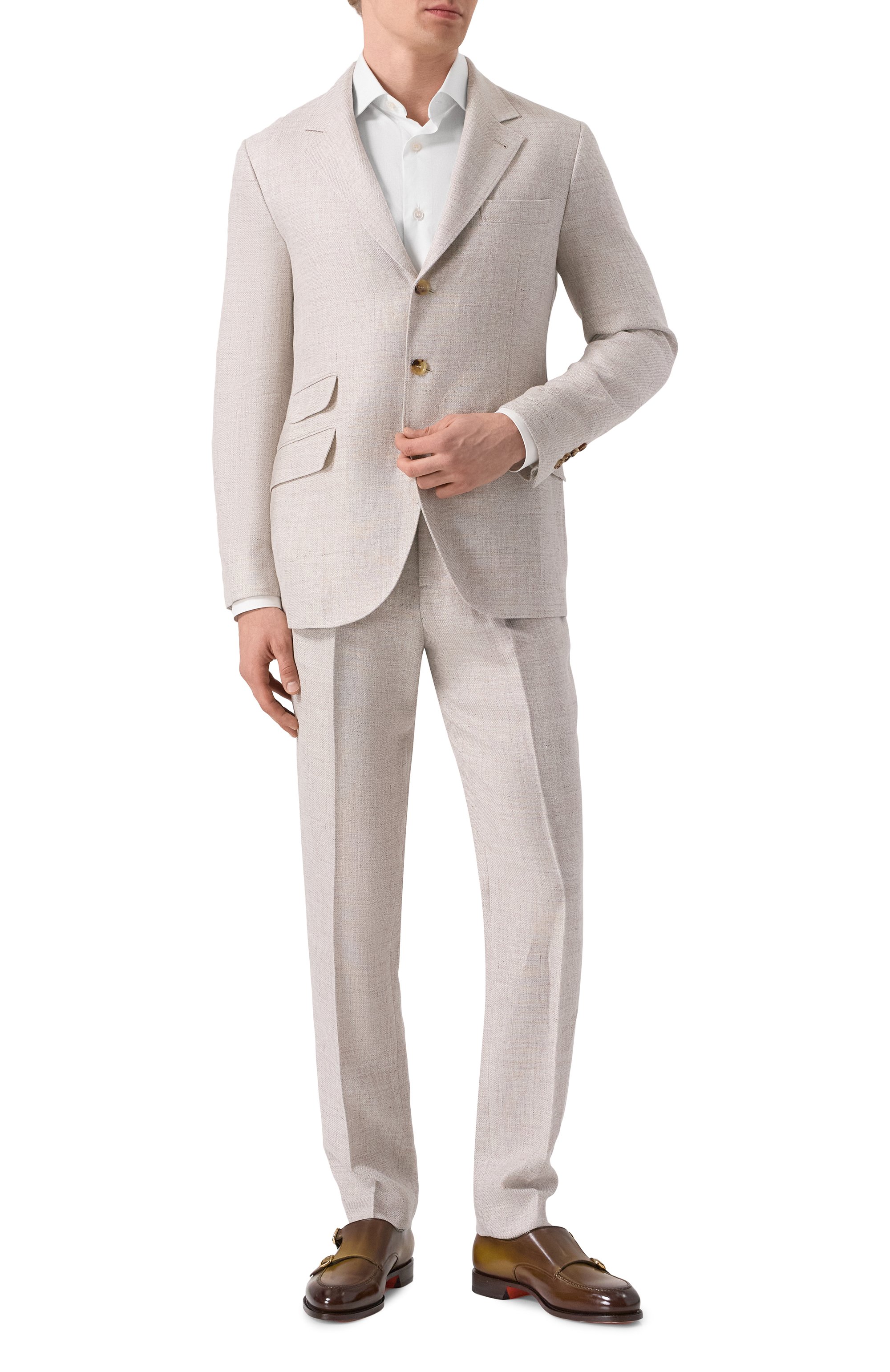 Костюм изо льна и шерсти BRUNELLO CUCINELLI, арт. MW482LDWH, фото 1