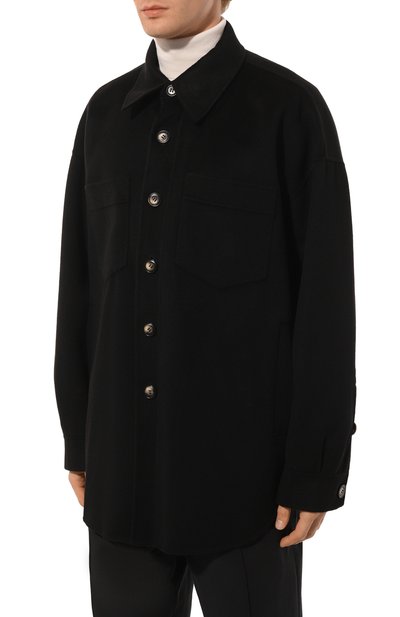 Куртка-рубашка из шерсти и шелка NANUSHKA, арт. NM24CR0W01899, фото 3