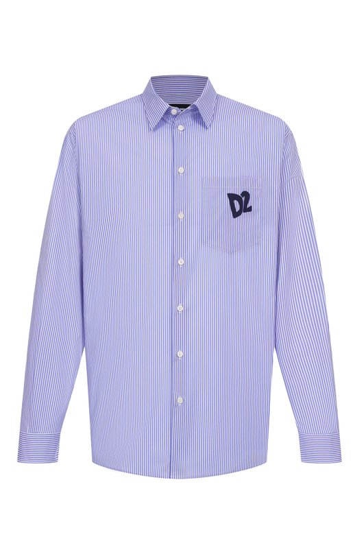 Хлопковая рубашка Dsquared2 S78DM0043/D35285 Синий S78DM0043/D35285