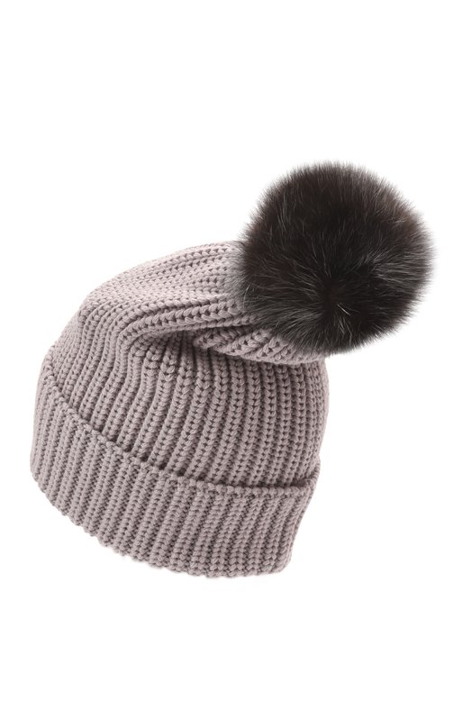 Шерстяная шапка с отделкой из меха соболя Black Sable BS-005CE Серый  BS-005CE Фото 3