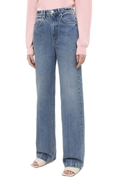 Джинсы ALEXANDER WANG голубого цвета по цене 32200 руб., арт. 4DC2204757, фото 3 Джинсы ALEXANDER WANG, арт. 4DC2204757, фото 3