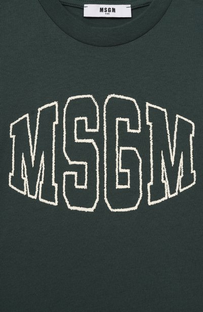 Хлопковая футболка MSGM KIDS, арт. F6MSJUTH038, фото 3