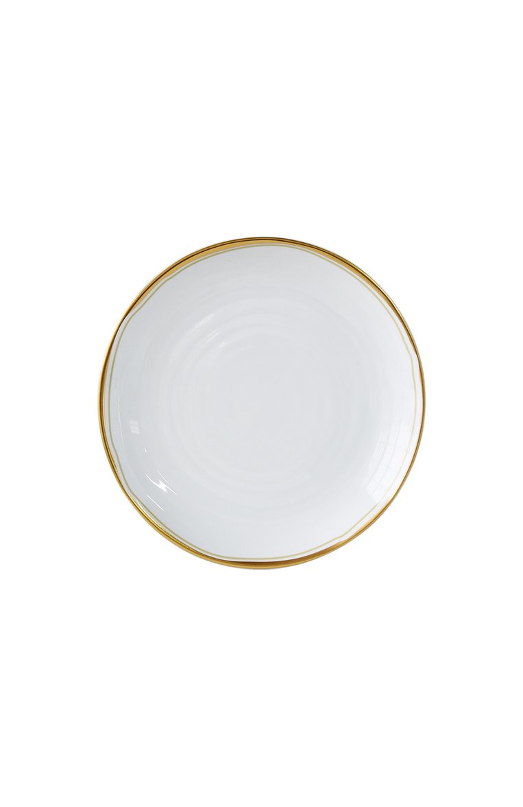 Тарелка салатная albatre BERNARDAUD золотого цвета, арт. 2043/21260 | Фото 1 (Региональные ограничения белый список (Axapta Mercury): Не проставлено; Нос: Не проставлено; Коллекция: Albatre; Ограничения доставки: fragile-2)