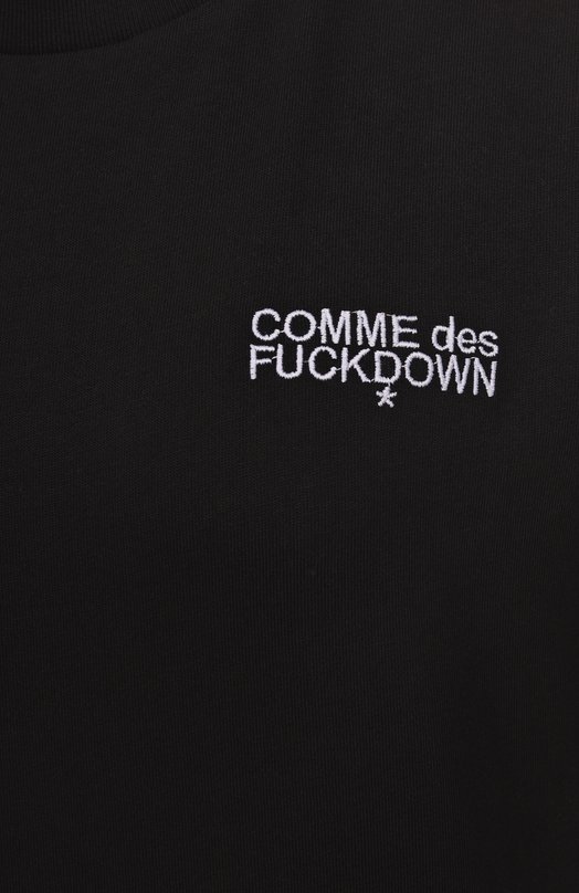 Хлопковая футболка Comme des Fuckdown CFABW01213 Чёрный  CFABW01213 Фото 6