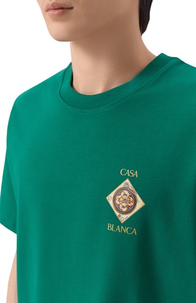Хлопковая футболка CASABLANCA, арт. M-SS26-JTS-001-03, фото 5