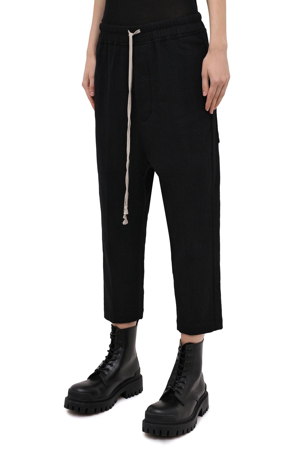 Брюки из хлопка и шерсти RICK OWENS, арт. RP20F2303/WCF, фото 4