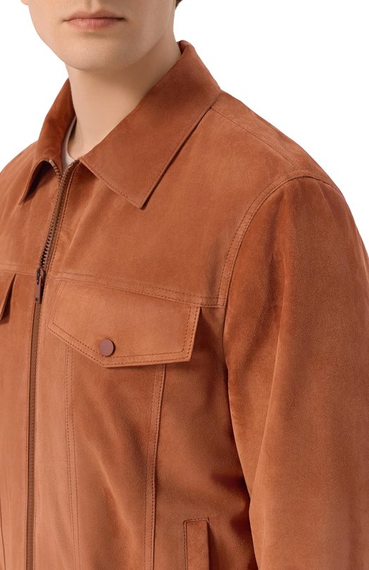 Замшевая куртка MVST M26.2PM.L001/L010 SUEDE Оранжевый  M26.2PM.L001/L010 SUEDE Фото 5