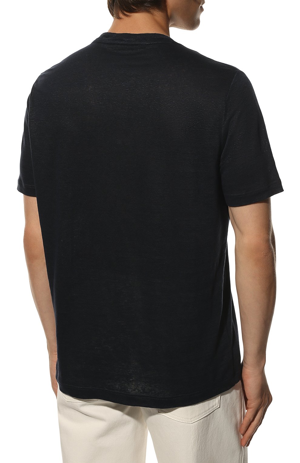 Льняная футболка LORO PIANA, арт. FAL5748, фото 4