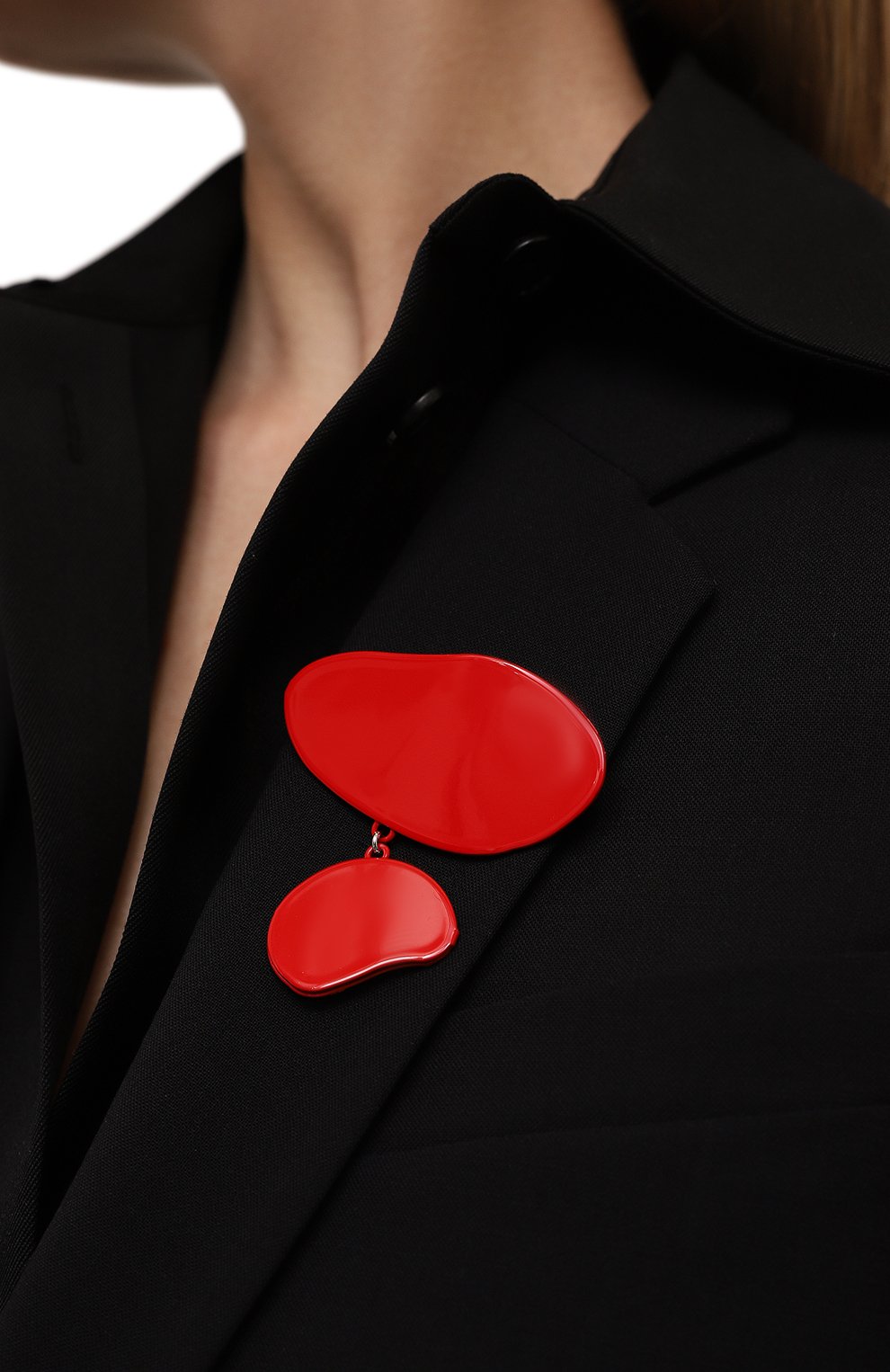 Брошь JIL SANDER красного цвета по цене 59950 руб., арт. J11VK0037 P4880, фото 2 Брошь JIL SANDER, арт. J11VK0037 P4880, фото 2