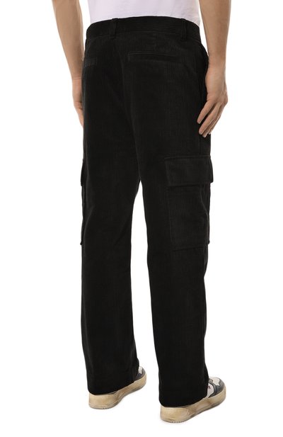 Вельветовые брюки-карго HUGO черного цвета по цене 21800 руб., арт. 50521138, фото 4 Вельветовые брюки-карго HUGO, арт. 50521138, фото 4