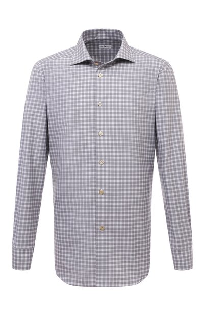 Мужская хлопковая сорочка KITON, арт. UCIH0863711