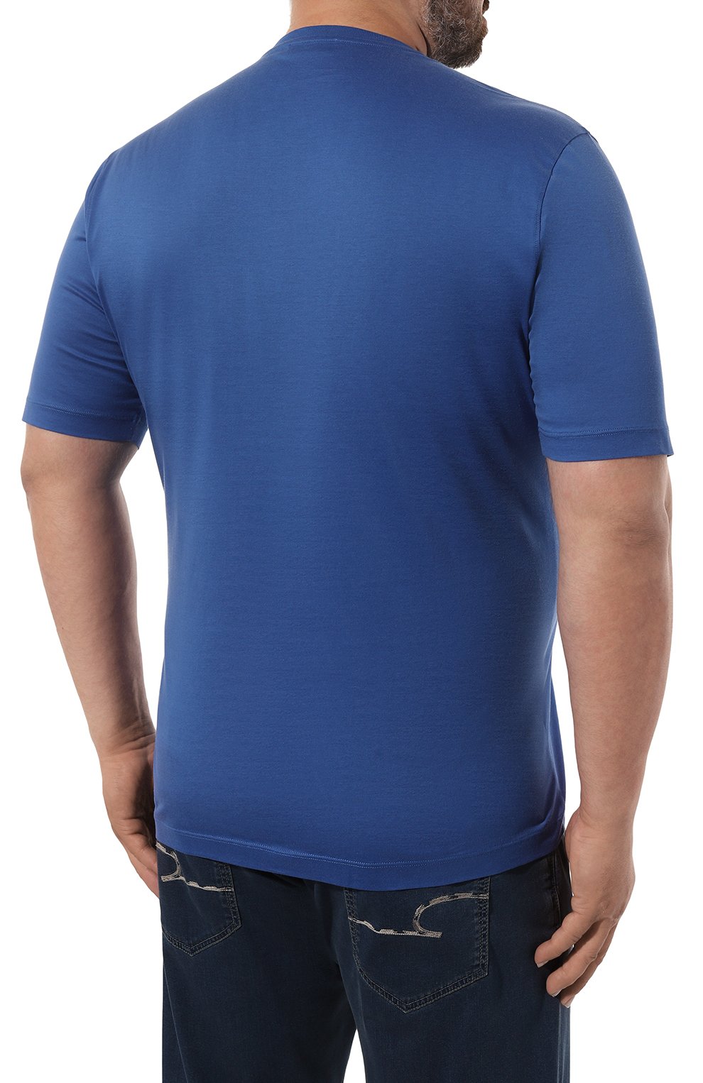 Хлопковая футболка ZILLI, арт. MBZ-NT580-LE0N1/MC01/62-64, фото 4