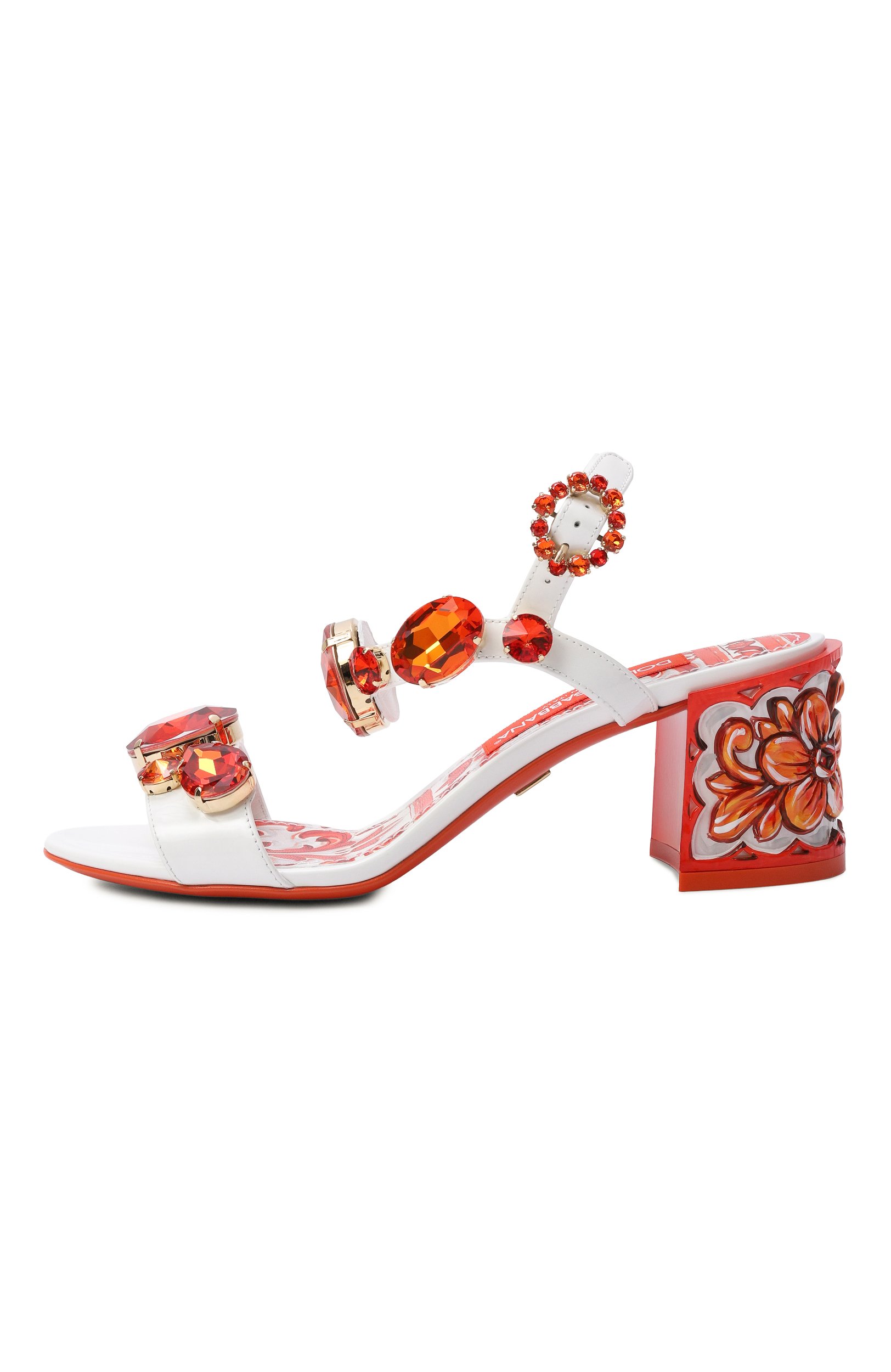 Кожаные босоножки keira 60 DOLCE & GABBANA, арт. CR1733/AT848, фото 4