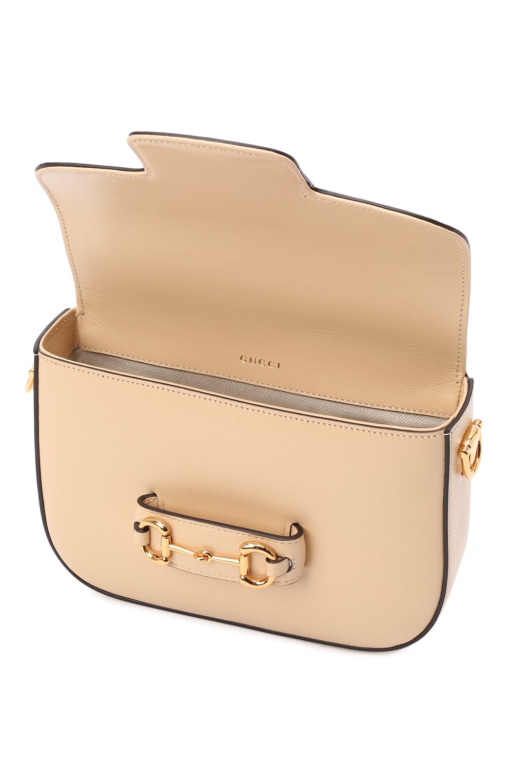Сумка gg 1955 horsebit mini GUCCI кремового цвета по цене 396000 руб., арт. 658574/18YSG, фото 5 Сумка gg 1955 horsebit mini GUCCI, арт. 658574/18YSG, фото 5
