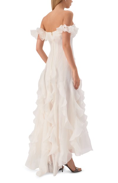 Платье изо льна и шелка YVON белого цвета по цене 159120 руб., арт. 0 250040, фото 4 Платье изо льна и шелка YVON, арт. 0 250040, фото 4