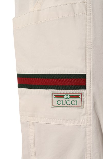 Хлопковые брюки-карго GUCCI, арт. 604171 XDAX3, фото 5