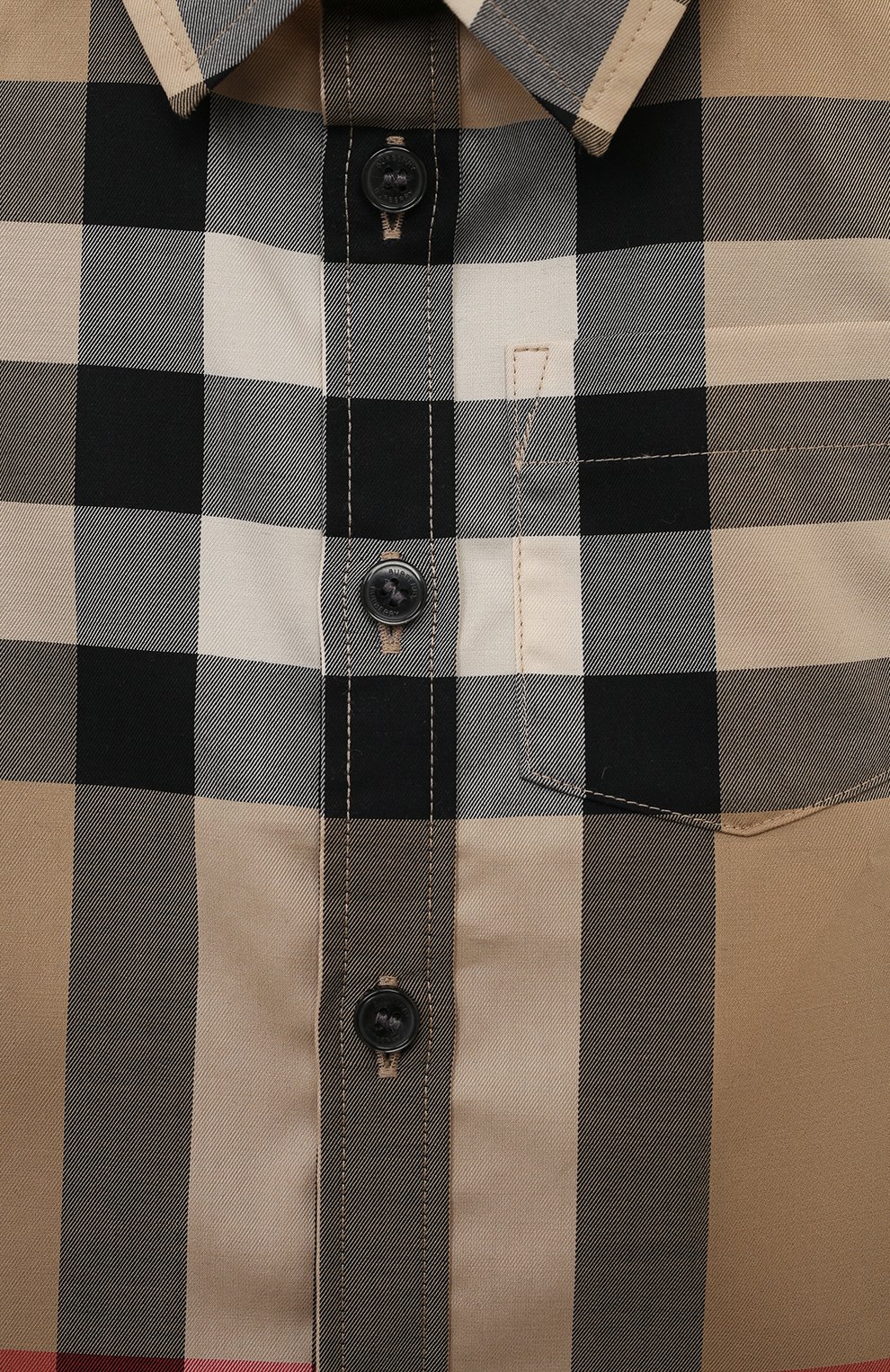 Хлопковая рубашка BURBERRY, арт. 8040987, фото 3