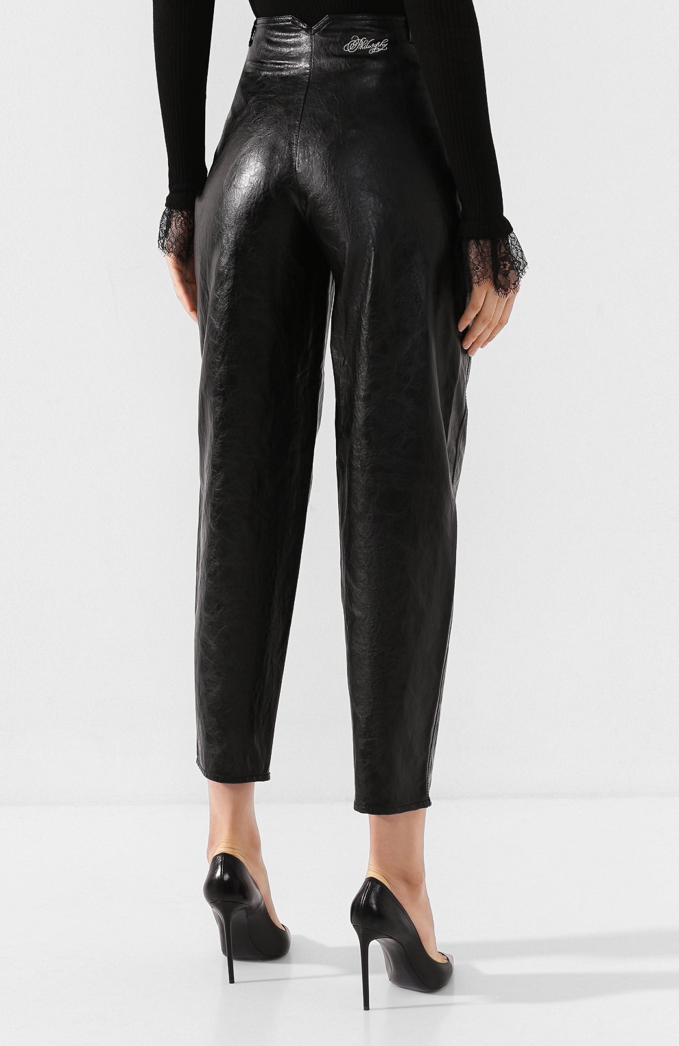 Брюки PHILOSOPHY DI LORENZO SERAFINI черного цвета по цене 52700 руб., арт. A0313/5741, фото 4 Брюки PHILOSOPHY DI LORENZO SERAFINI, арт. A0313/5741, фото 4