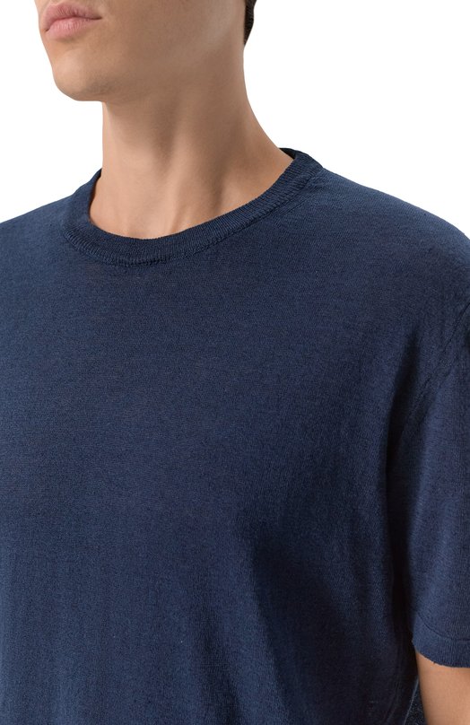 Джемпер изо льна и хлопка InLinum S0FIA/SINAI Синий  S0FIA/SINAI Фото 5