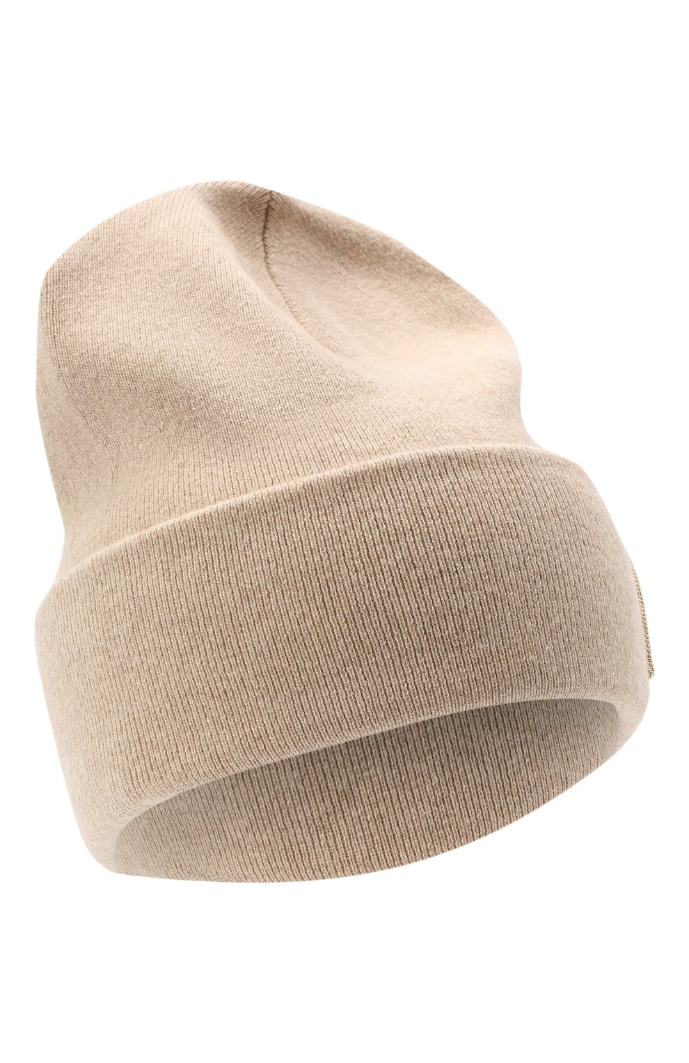 Кашемировая шапка BRUNELLO CUCINELLI бежевого цвета по цене 82500 руб., арт. M12171699P, фото 1 Кашемировая шапка BRUNELLO CUCINELLI, арт. M12171699P, фото 1