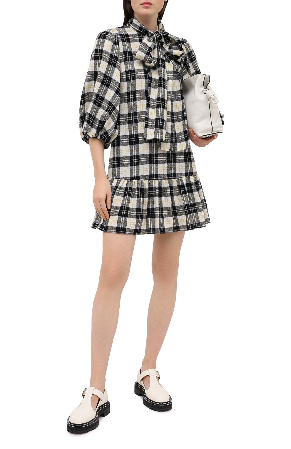 Платье REDVALENTINO черно-белого цвета по цене 51850 руб., арт. UR0VAT60/5CW, фото 2 Платье REDVALENTINO, арт. UR0VAT60/5CW, фото 2
