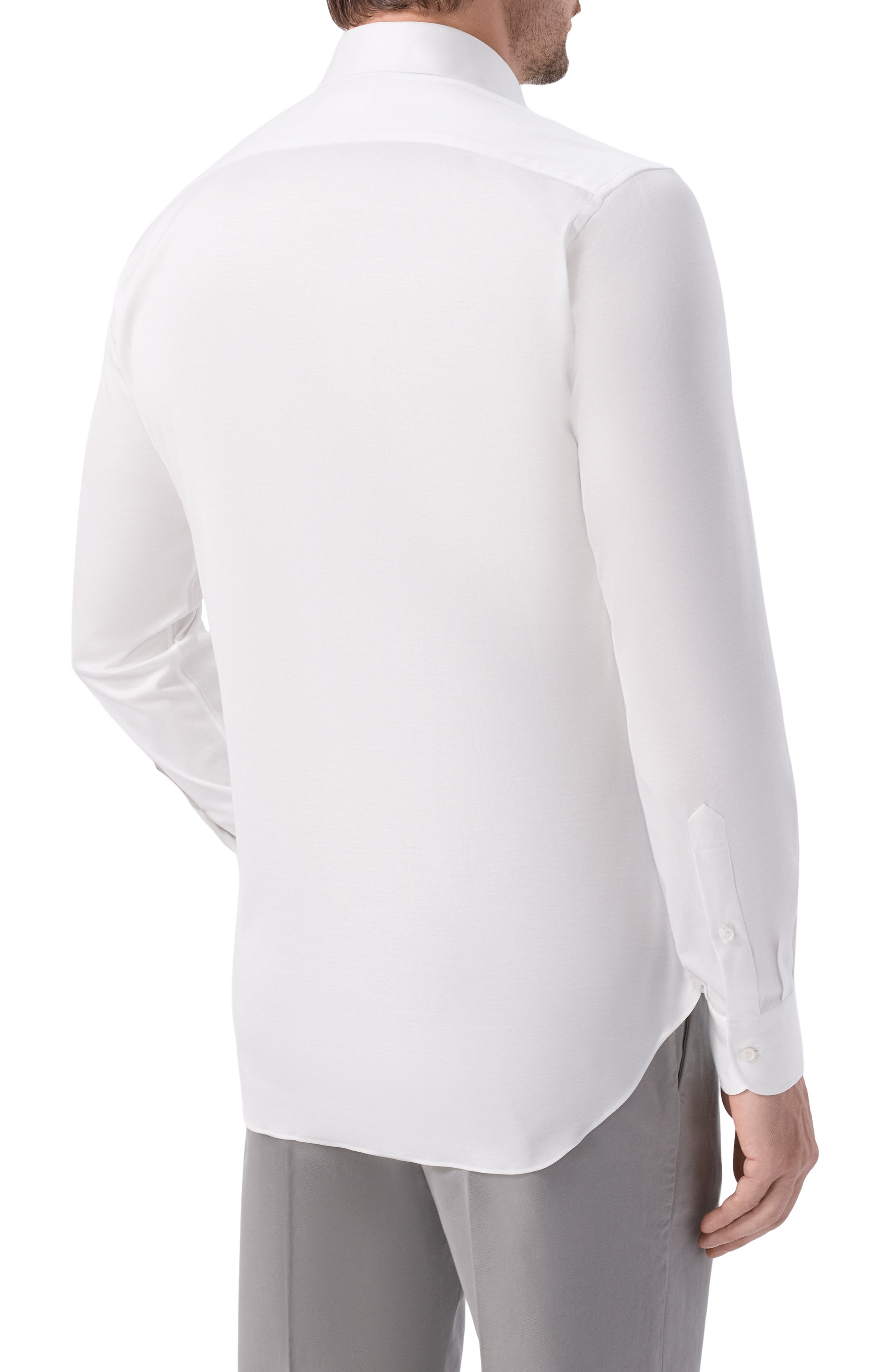 Хлопковая рубашка MVST, арт. SLIM/GABRIELLE/R0UND/1628-JERSEY (INTERL0CK), фото 4