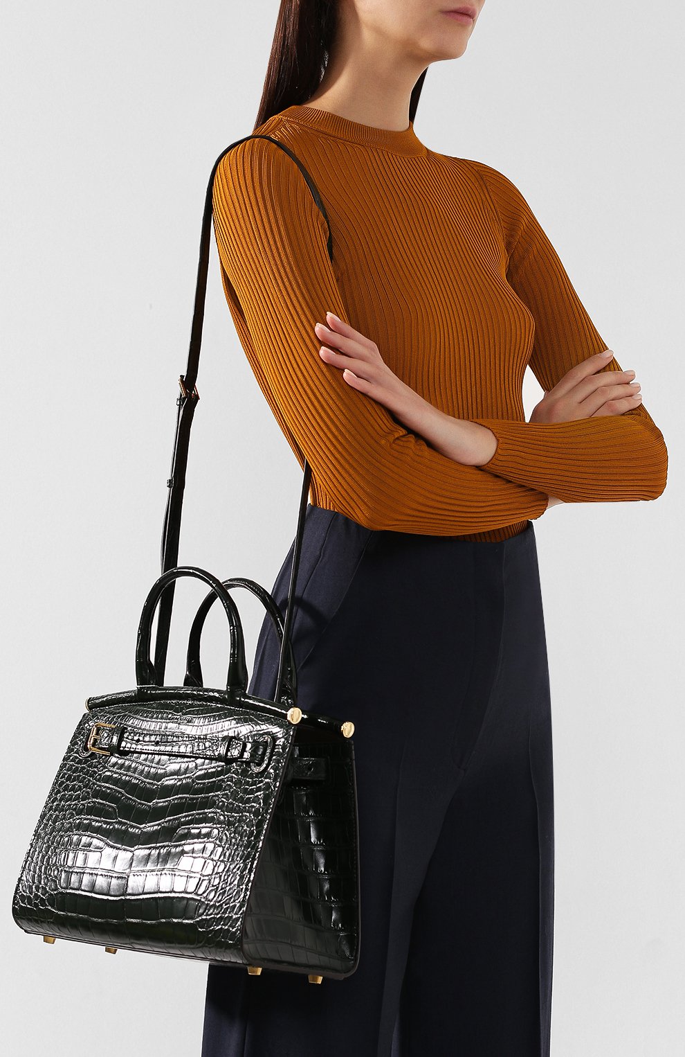 Сумка rl50 medium из кожи аллигатора RALPH LAUREN, арт. 435769042AMIS, фото 5