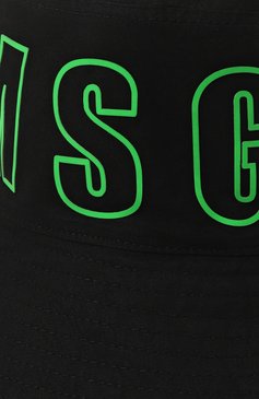 Детская хлопковая панама MSGM KIDS черного цвета, арт. S4MSJUCT056 | Фото 3 (Материал сплава: Проставлено; Материал: Хлопок, Текстиль; Нос: Не проставлено)