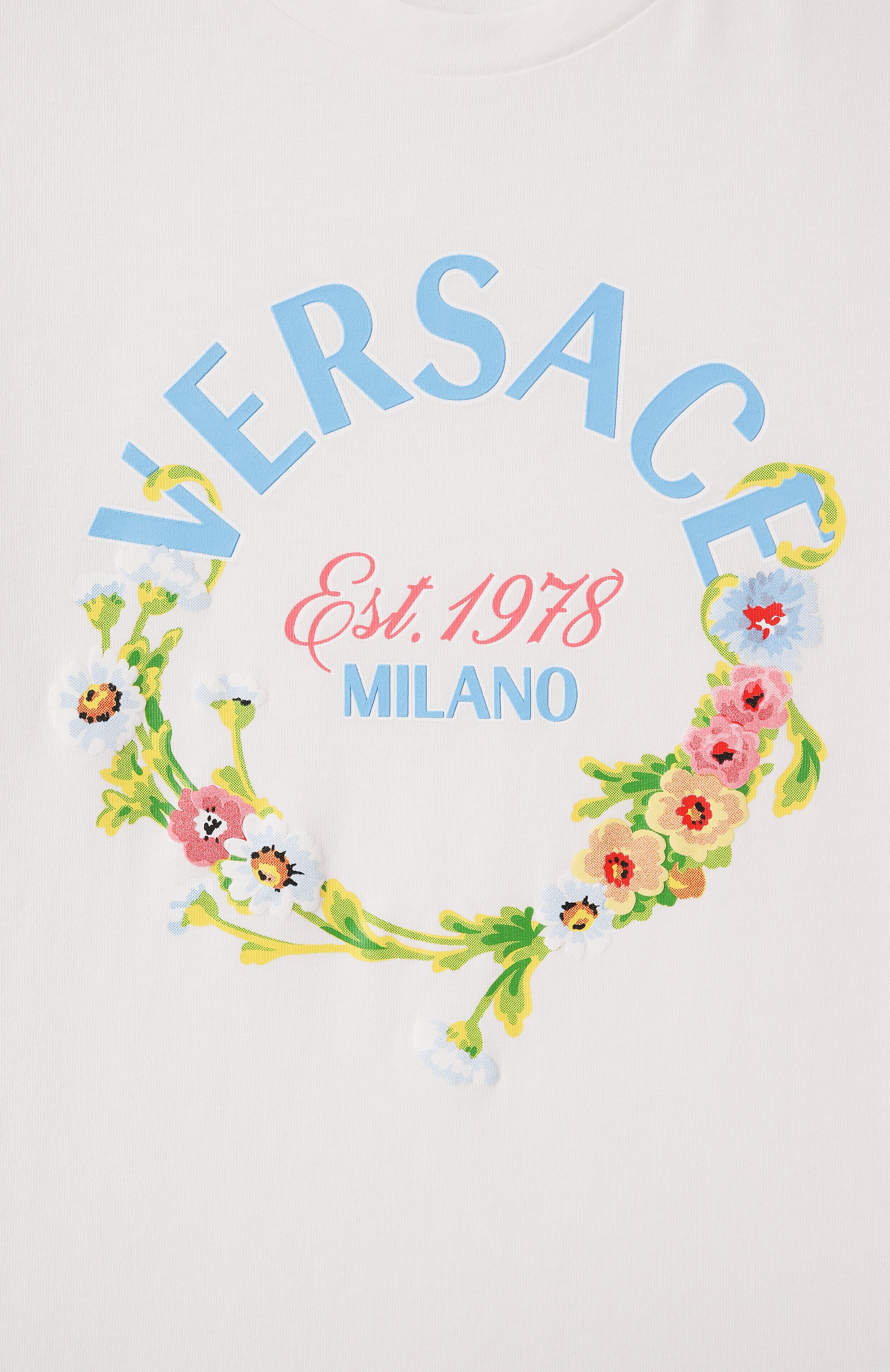 Хлопковая футболка VERSACE, арт. 1018181/1A13080, фото 3