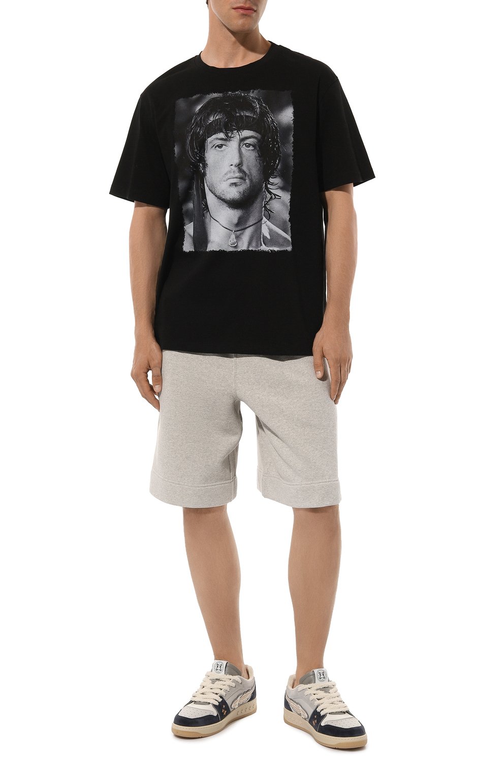 Хлопковая футболка BISIBIGLIO, арт. RAMB0 FACE, фото 2