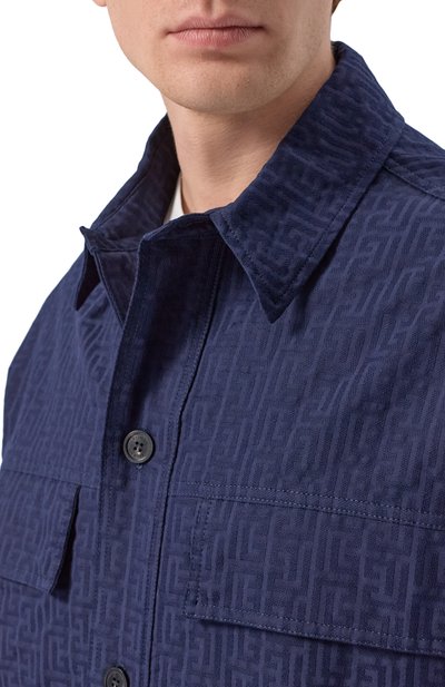 Хлопковая куртка-рубашка BALMAIN, арт. GH1TH881/CG41, фото 5