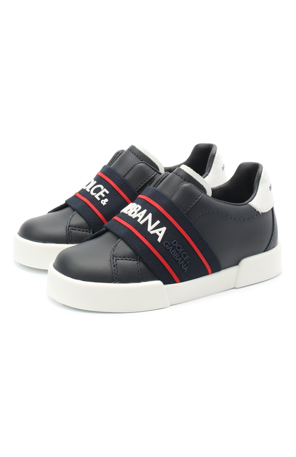 Кожаные кеды DOLCE & GABBANA, арт. DA0793/AF512/24-28, фото 1