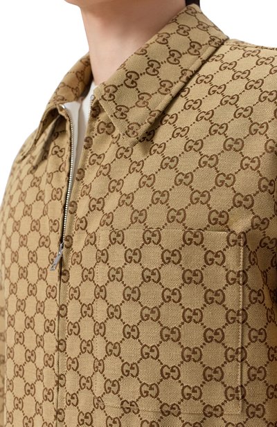 Хлопковая куртка-рубашка GUCCI, арт. 794808/ZAF4S, фото 5