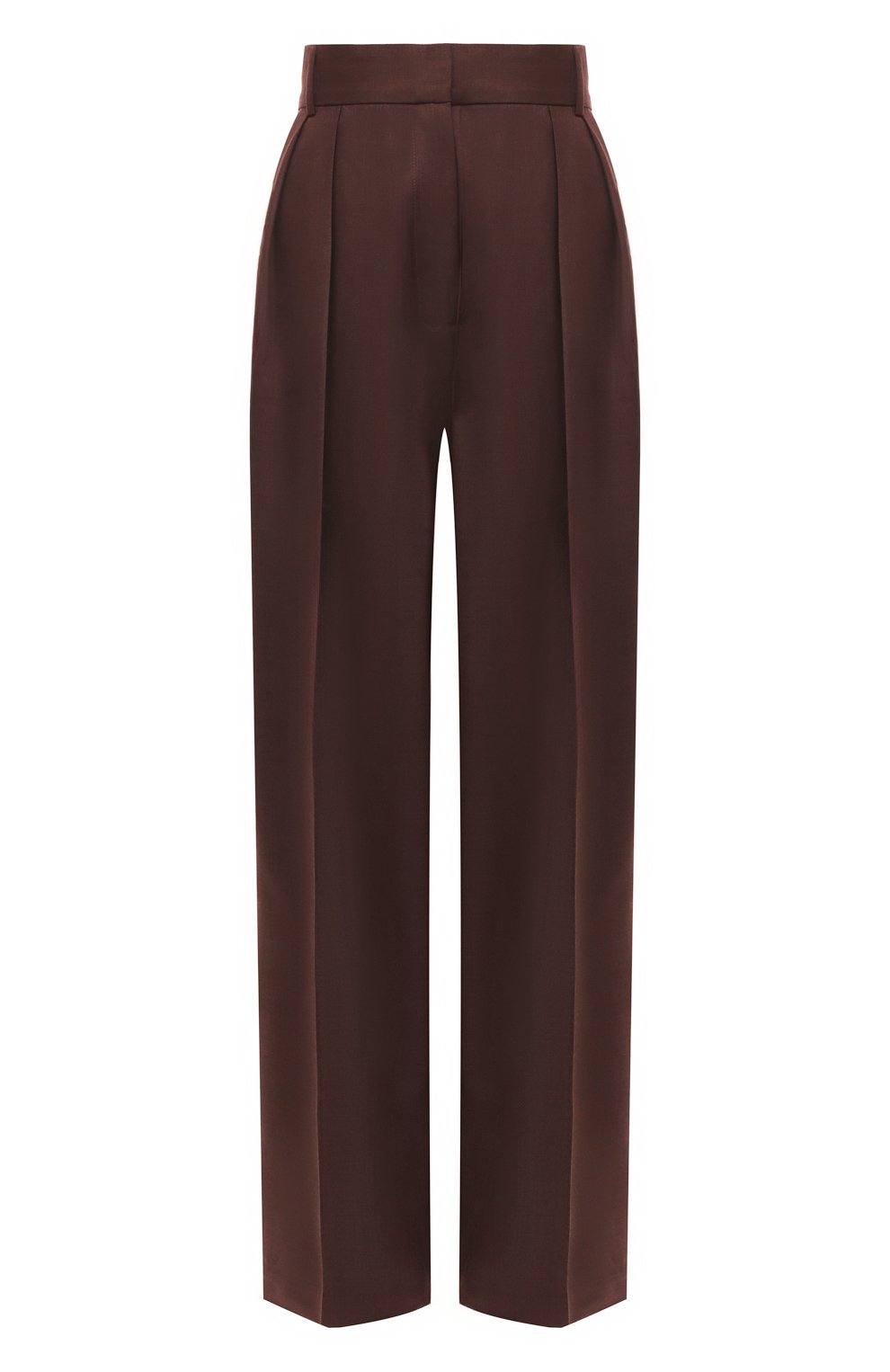 Шерстяные брюки LESYANEBO коричневого цвета по цене 64000 руб., арт. SS24/H-807/Zig, фото 1 Шерстяные брюки LESYANEBO, арт. SS24/H-807/Zig, фото 1