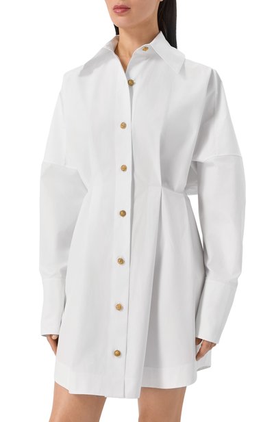 Хлопковое платье-рубашка BALMAIN, арт. GF1R9412/CB09, фото 3