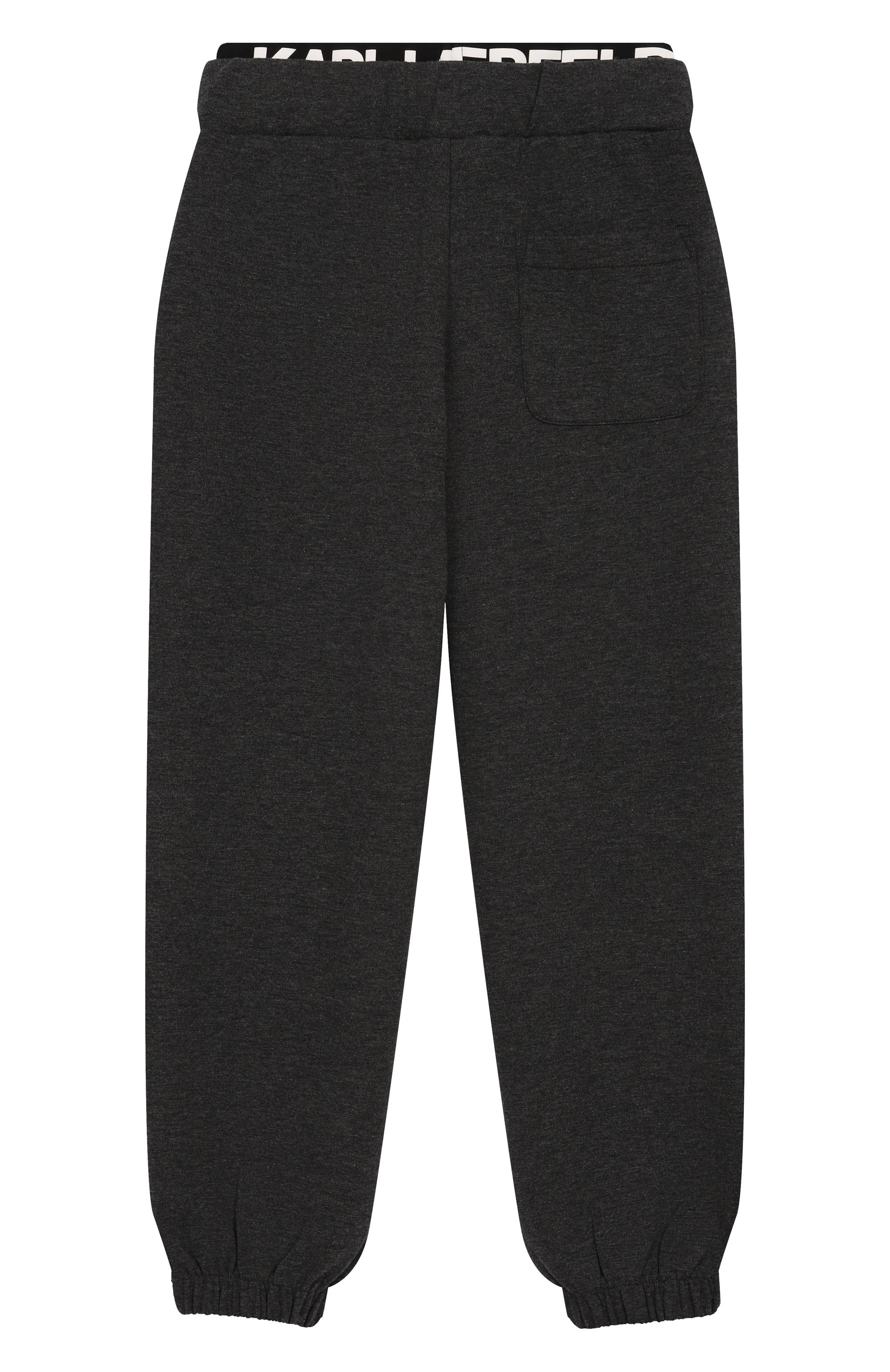 Джоггеры KARL LAGERFELD KIDS темно-серого цвета по цене 14600 руб., арт. Z30630, фото 2 Джоггеры KARL LAGERFELD KIDS, арт. Z30630, фото 2