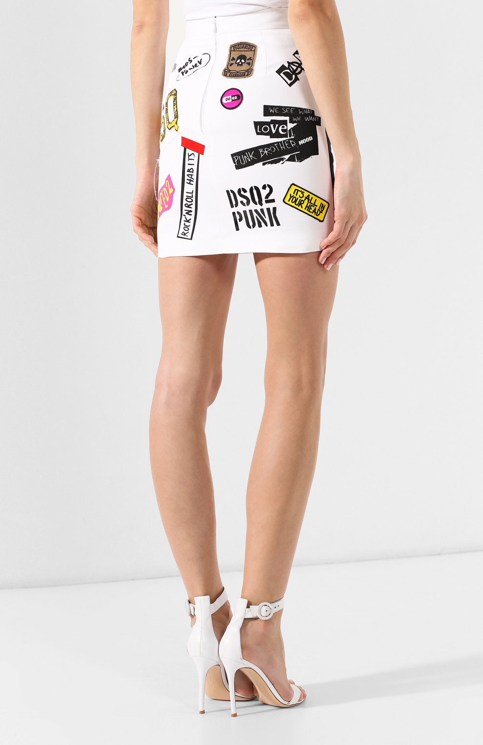 Хлопковая юбка DSQUARED2, арт. S72MA0720/S49842, фото 4