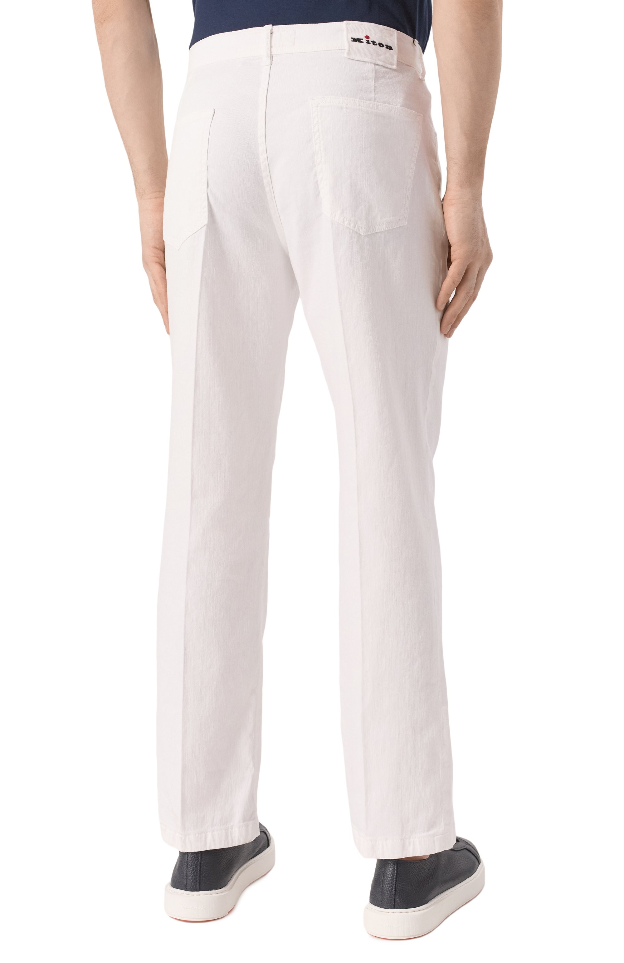 Брюки изо льна и хлопка KITON, арт. UPR005LK0603F14, фото 4
